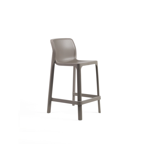 Hoker krzesło barowe NET STOOL MINI TORTORA ciemny beż, Nardi